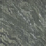 Brushed Bush Hammered Grooved Green Granite