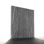 Pietra Gray Marble with the Grooved Bush Hammered Process