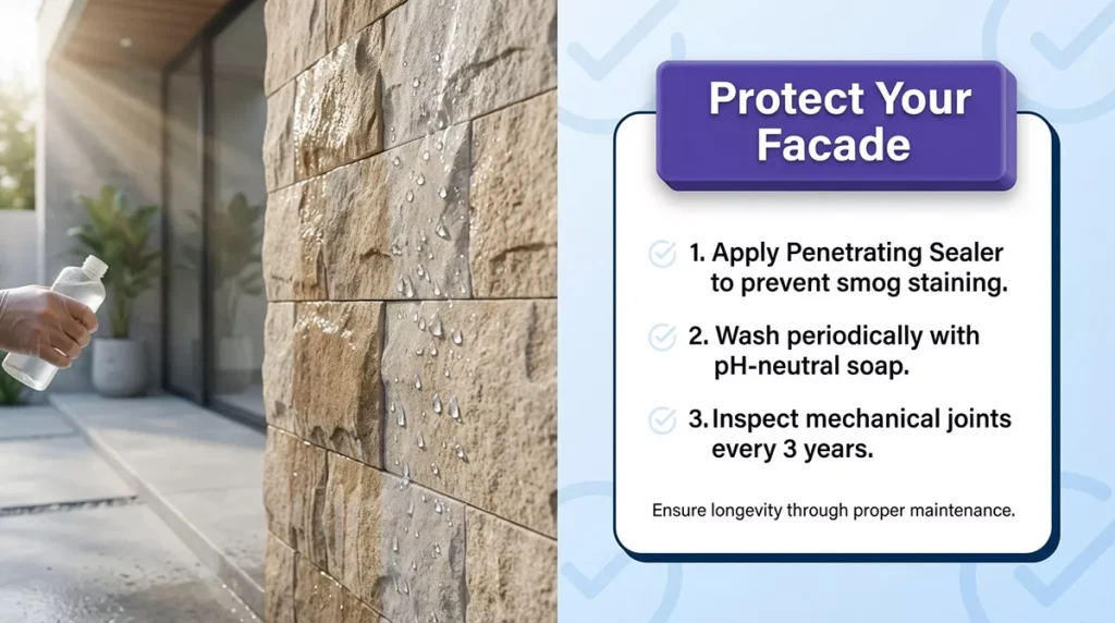 Maintenance and Longevity of Stone Facades