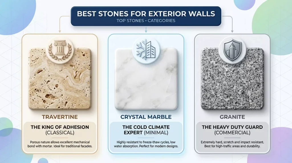 Comprehensive Analysis: The Best Types of Stone for Exterior Walls