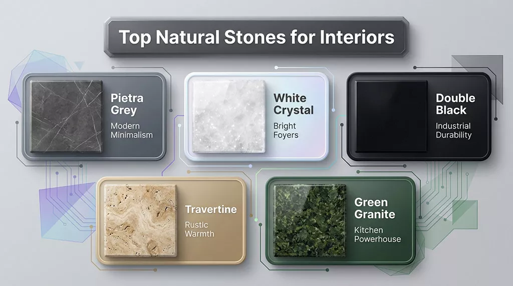 The Titans of Flooring: Top Natural Stones for Interiors