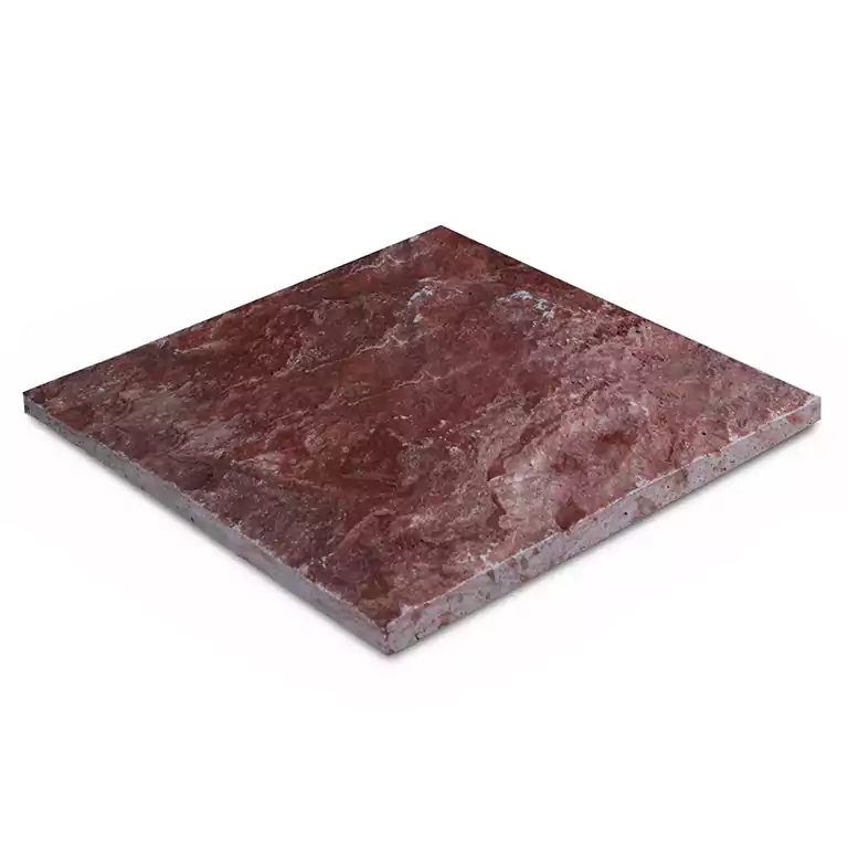 Red Travertine Rock Face