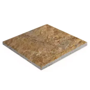 Yellow Lemon Travertine Rock Face