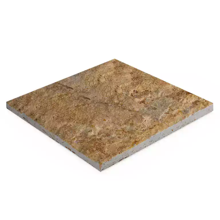 Yellow Lemon Travertine Rock Face