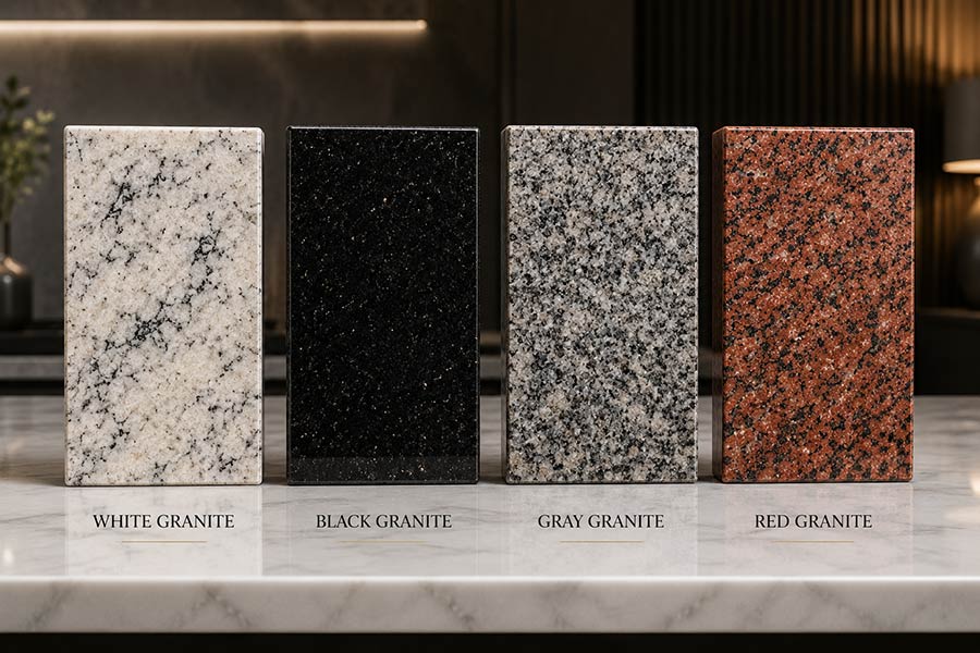4 Different Granite Colors