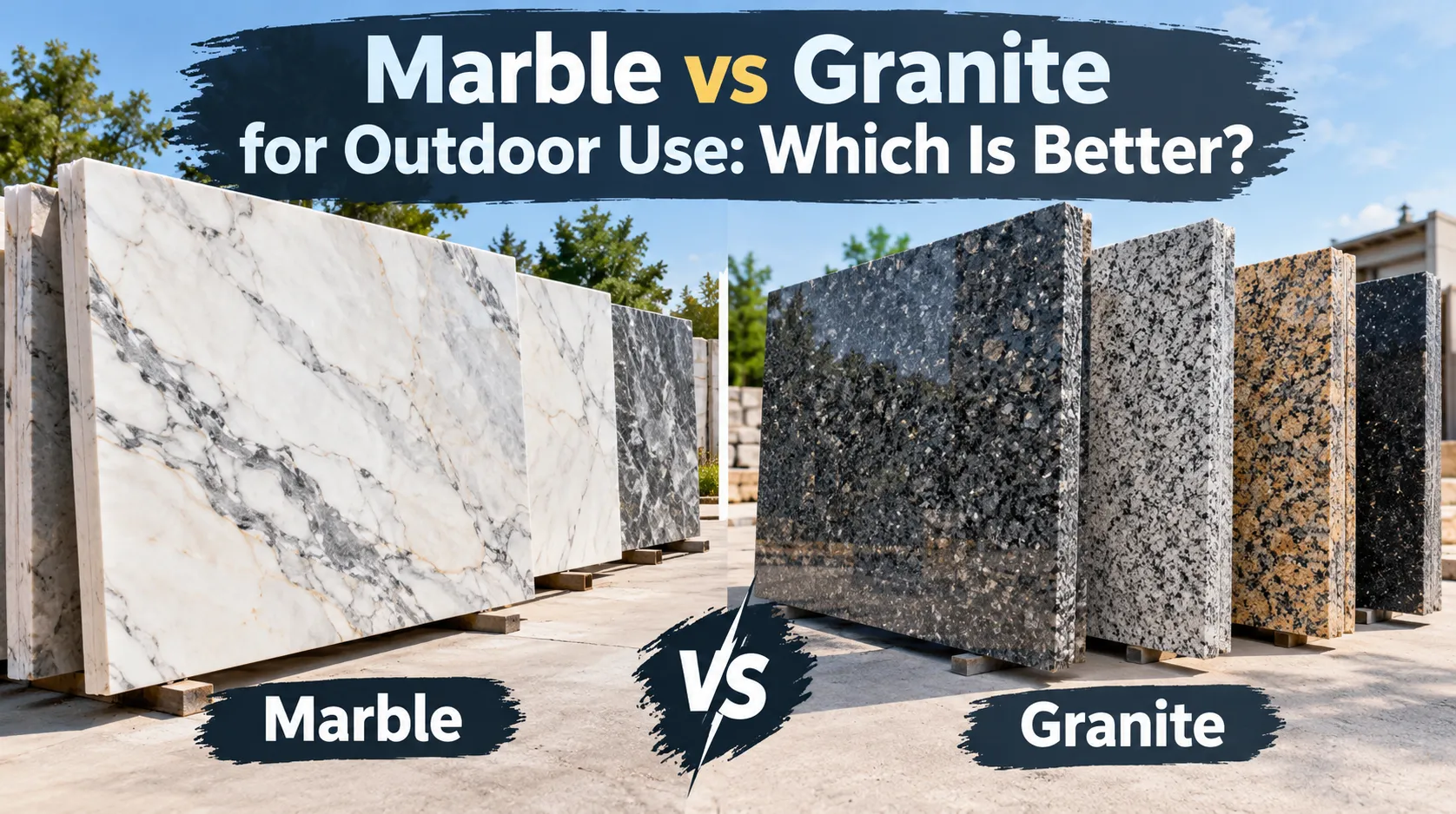 Marble vs Granite for Outdoor Use Which Is Better