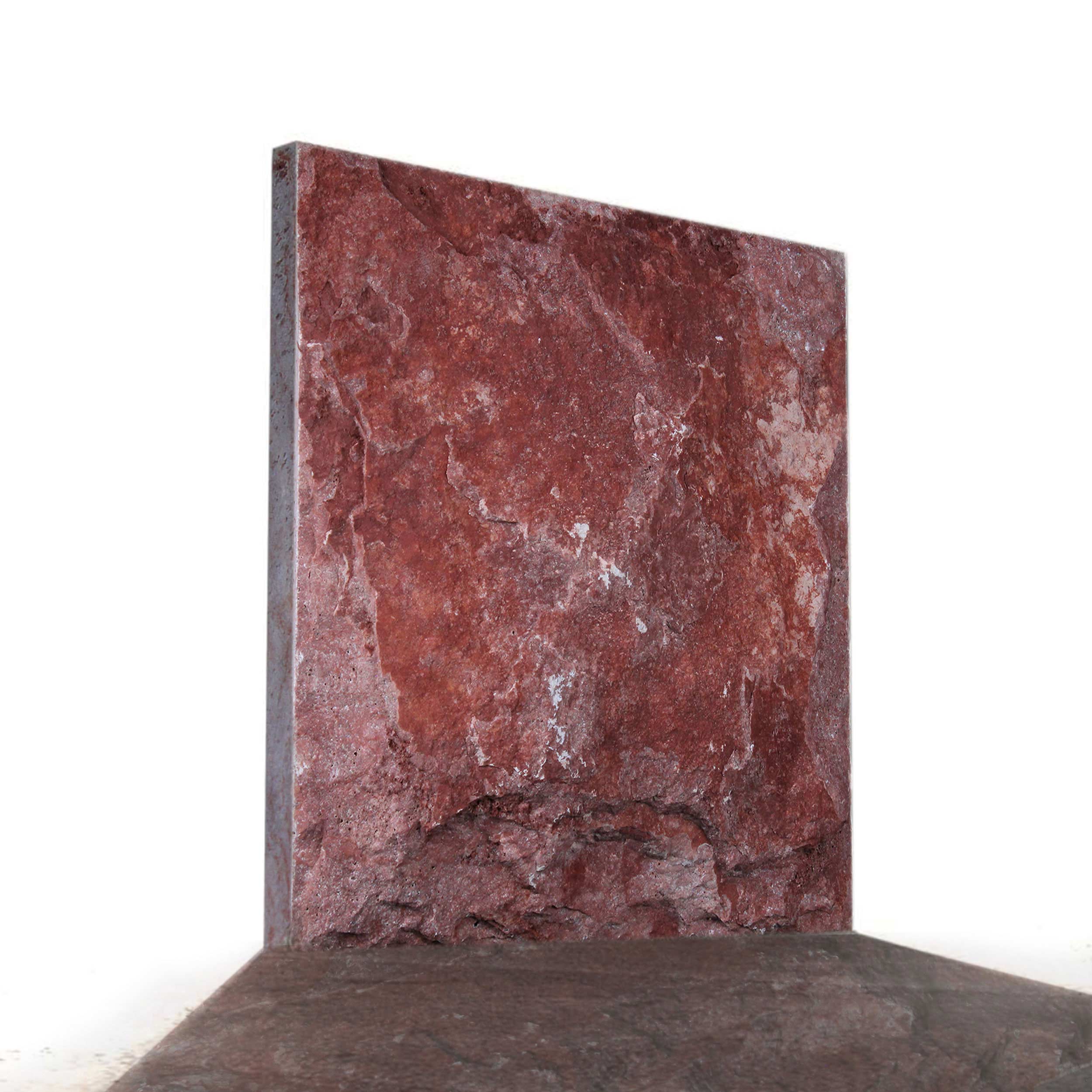 Red-Travertine-Rockstone-(Rock-Face) سنگ تراورتن قرمز راک استون | بهترین سنگ تراورتن قرمز برای نما و دکوراسیون