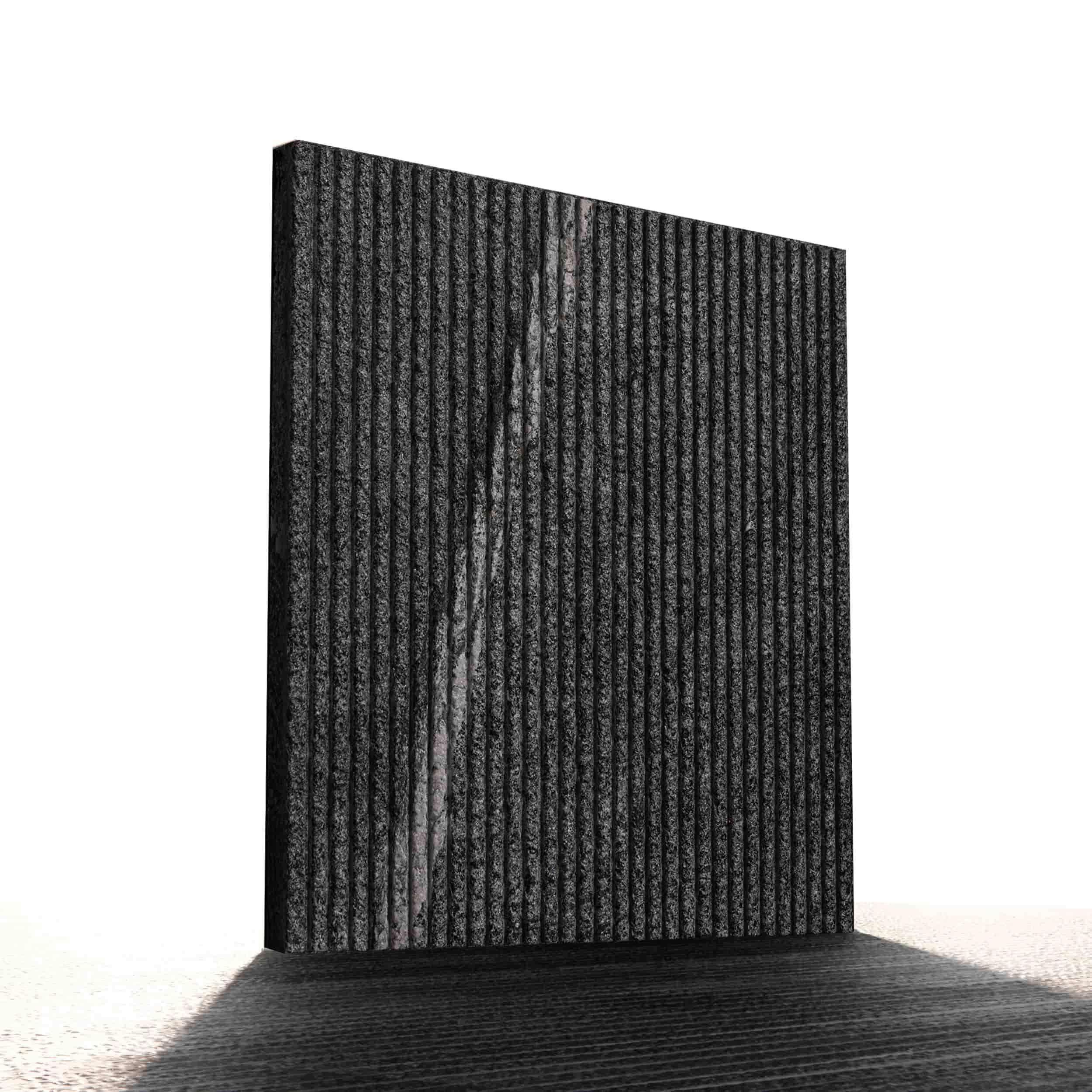 Natanz black granite stone CUT BRUSHED A new سنگ گرانیت مشکی نطنز کات براش A (کات همرچرمی)